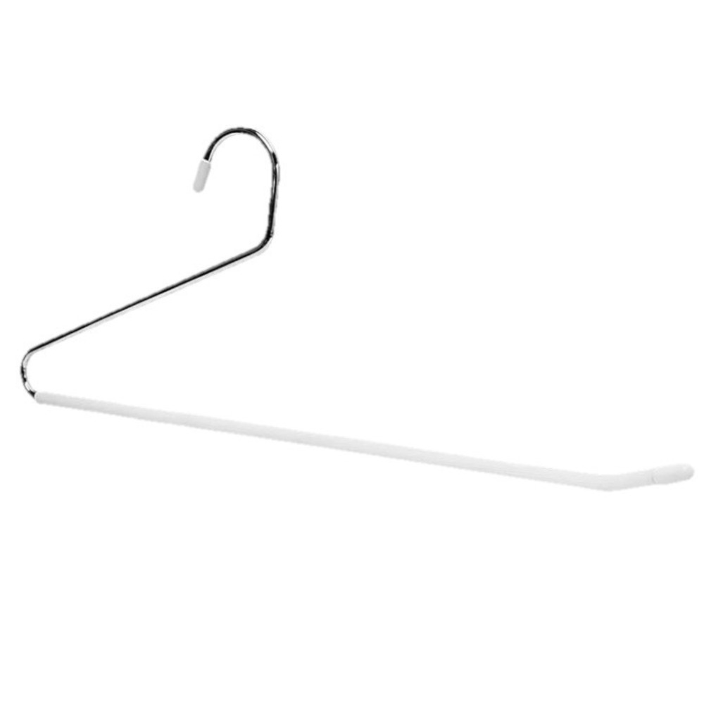20 Pc 15" Chrome Slacks Pant Trouser Hangers Metal Open-End Non Slip